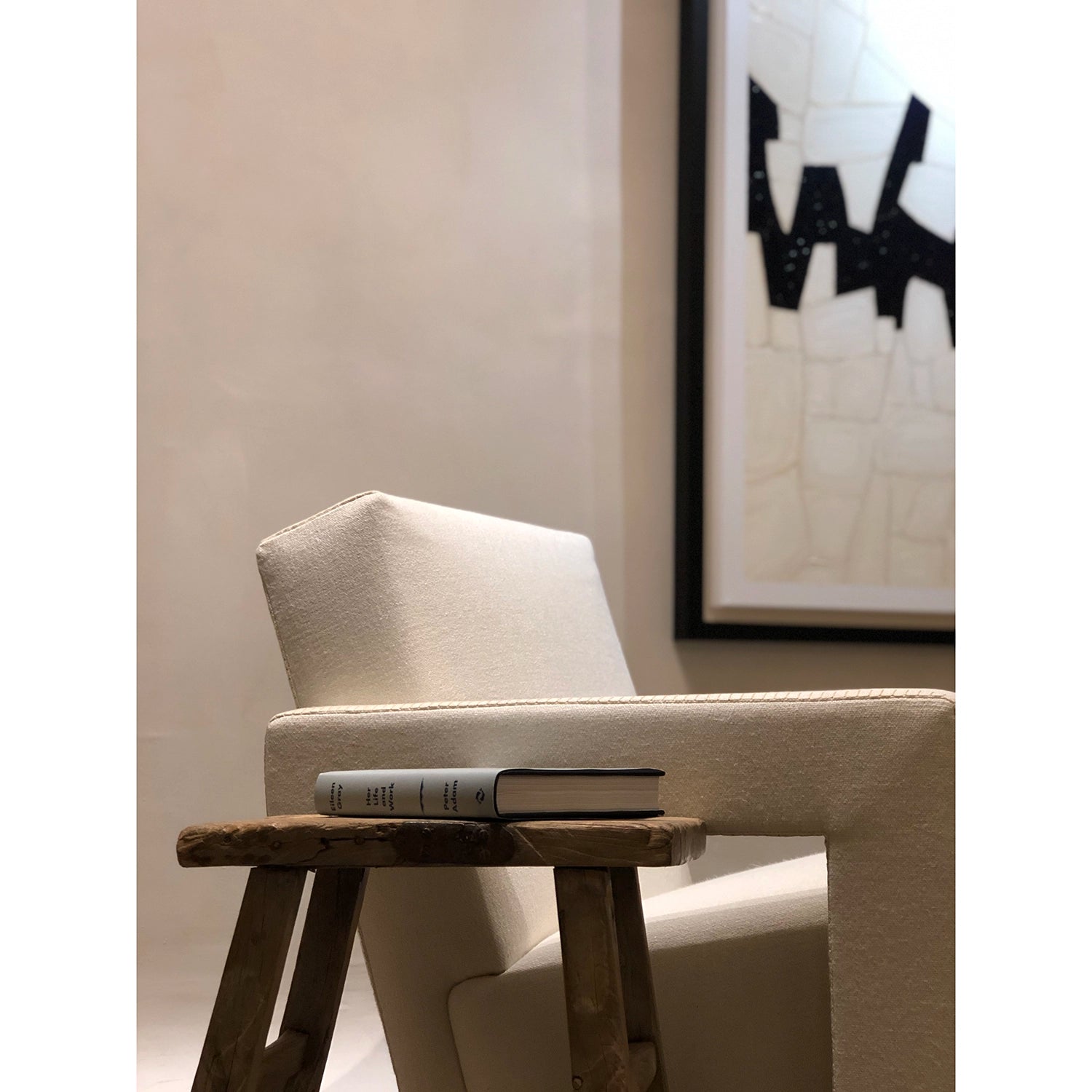 Chair With Poetry Book and Painting